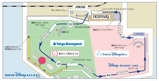 アクセス 東京ベイ舞浜ホテル 公式ウェブサイト 東京ディズニーリゾートオフィシャルホテル